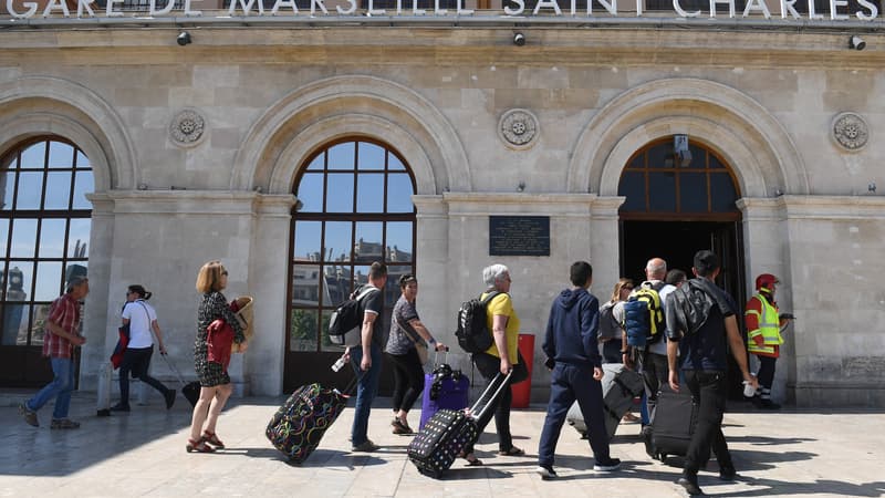 Le parvis de la gare de Marseille Saint-Charles, le 19 mai 2018.