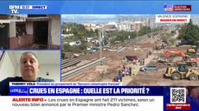 Inondations en Espagne: "L'objectif est uniquement d'apporter du matériel", affirme Thierry Velu (président du groupement de "Secours catastrophe français")