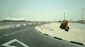 Des travaux au Qatar, en juillet 2022