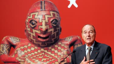 Jacques Chirac à l'inauguration du musée du quai Branly en 2006.