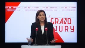 Anne Hidalgo sur le plateau du "Grand Jury" de RTL-LCI-Le Figaro, ce dimanche 31 octobre (PHOTO D'ILLUSTRATION).