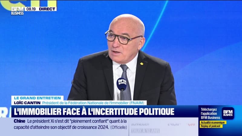 Immobilier: Toutes les annonces que nous avons eues ces derniers mois (avec le budget) n'étaient pas de nature à rassurer les Français, explique Loïc Cantin, président de la Fédération Nationale de l'Immobilier (FNAIM)