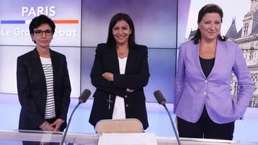 La liste de la maire sortante PS Anne Hidalgo, alliée aux écologistes, arrive largement en tête des intentions de vote (45%) au second tour.