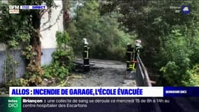 Allos: incendie de garage, l'école évacuée