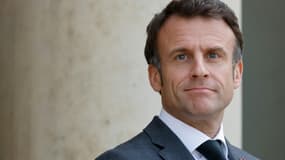 Le président français Emmanuel Macron, le 11 mai 2023 à Paris 