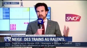 Neige: des trains au ralenti