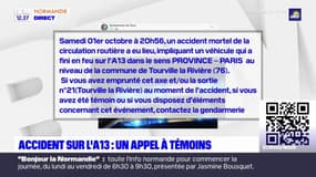 Eure: appel à témoins après un accident mortel sur l'autoroute A13