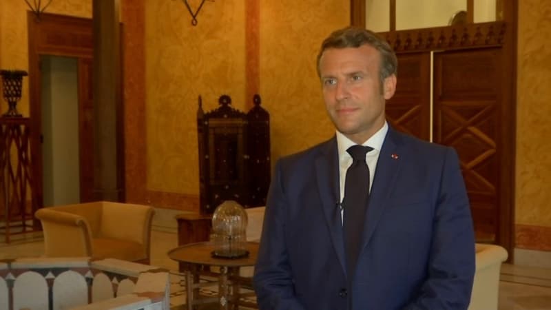 L'entretien d'Emmanuel Macron à BFMTV lors de son déplacement au Liban