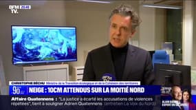 Christophe Béchu à propos des départements placés en vigilance orange neige-verglas: "Notre sujet c'est vraiment la circulation routière"