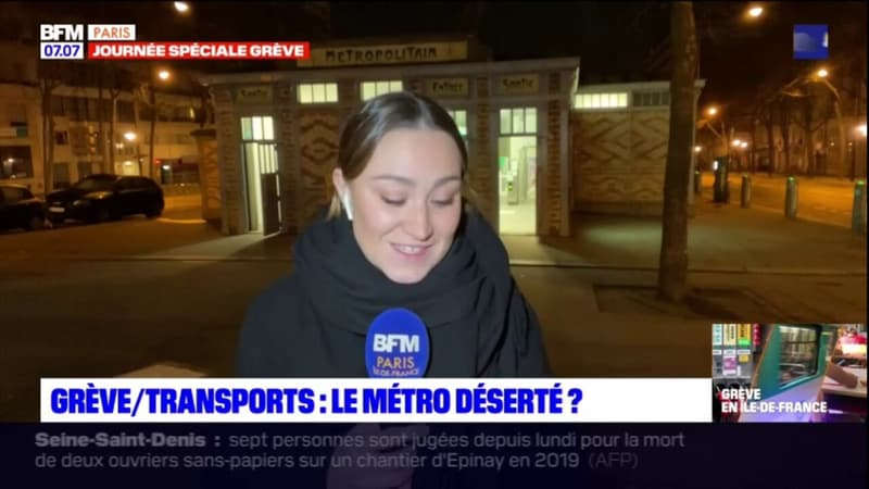 Grève du 31 janvier: peu de monde dans le métro parisien