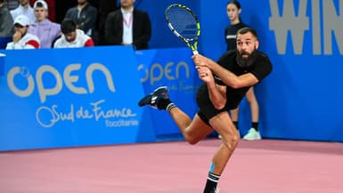 Benoît Paire à l'Open Sud de France, à Montpellier le 29 janvier 2024