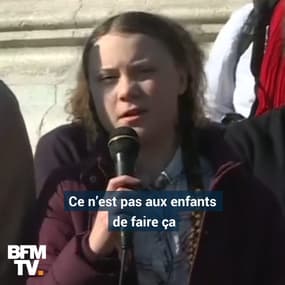 "J’aimerais que les adultes prennent leurs responsabilités." La jeune militante Greta Thunberg se mobilise pour le climat à Paris
