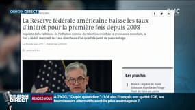 Aux États-Unis, la Réserve fédérale baisse ses taux pour la première fois depuis 2008