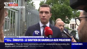 Jordan Bardella en visite à Nanterre: "Ce n'est pas parce qu'il y a de la pauvreté dans ces quartiers qu'il y a de la délinquance"