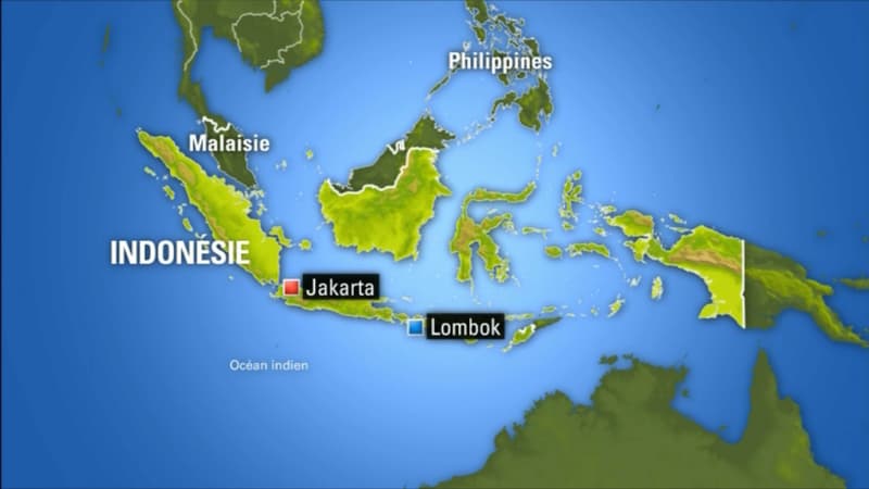 Situation de lîle indonésienne de Lombok.