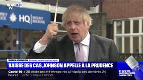 Si "les chiffres sont bons", Boris Johnson appelle ses concitoyens à "rester très prudents" vis-à-vis de la situation sanitaire