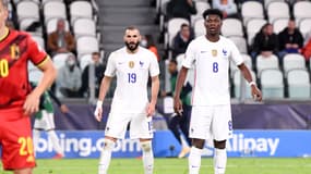 Aurélien Tchouaméni lors de France-Belgique en Ligue des nations