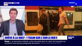 Grève SNCF: 1 train sur 2 sur le RER E à cause d'un mouvement de grève