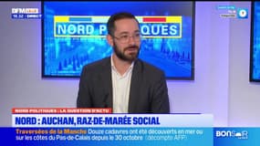 "Chez Auchan, on se demande où est passé l'argent public", lance David Guiraud, député (LFI) du Nord