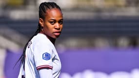 Marie-Antoinette Katoto avec le PSG, le 3 avril 2022 dans le derby parisien