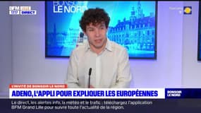 Européennes:  Matthieu Maillard, étudiant à Sciences Po Lille, a créé Adeno, une application pour expliquer les élections