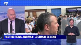 Restrictions, antivax : le climat se tend - 18/07