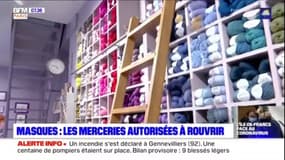 Les merceries autorisées à rouvrir, pour permettre à chaque Français qui le souhaite de fabriquer son propre masque en vue du déconfinement