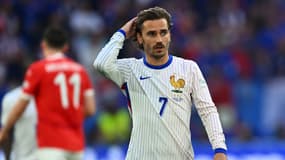L'attaquant français Antoine Griezmann face à l'Autriche le 17 juin 2024
