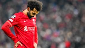 Mohamed Salah lors de Liverpool-Inter le 8 mars 2022