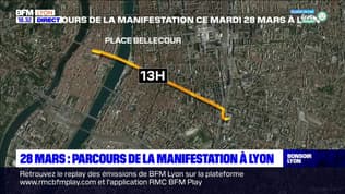Lyon : Le parcours de la manifestation de ce mardi 28 mars