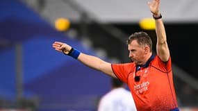 Nigel Owens lors de son dernier match, France-Italie