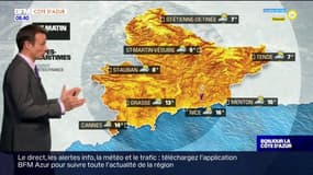 Météo Côte d'Azur: de plus en plus d'éclaircies dans l'après-midi, 22°C attendus à Nice