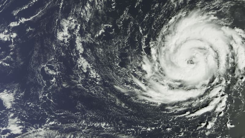 Vue satellite de l'ouragan Ophelia, capturée par un des satellites du programme Copernicus le 11 octobre 2017.