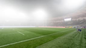 La pelouse du Stadium avant Toulouse-Stade français en Top 14 le 29 décembre 2024