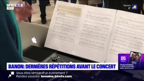 Banon : Dernières répétitions avant le concert 