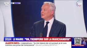 "Tout ce qu'ils proposent me révolte": Bruno le Maire fustige le programme du RN sur le pouvoir achat, qu'il trouve "mauvais pour la nation française" et "injuste"