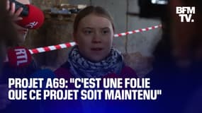 "C'est une folie que ce projet soit maintenu": Greta Thunberg est aux côtés des militants anti-A69 dans le Tarn