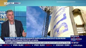 Jean-Marc Astorg (Directeur des lanceurs du CNES): le vol de Jeff Bezos "sera un grand show, mais derrière ça, il faut bien prendre conscience qu'il y a un plan [...] Sa vision, c'est de coloniser l'espace"
