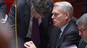 Jérôme Cahuzac et Jean-Marc Ayrault, en octobre dernier à l'Assemblée.
