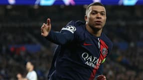 Kylian Mbappé lors du 8e de finale retour de Ligue des champions entre le PSG et la Real Sociedad, le 05/03/2024