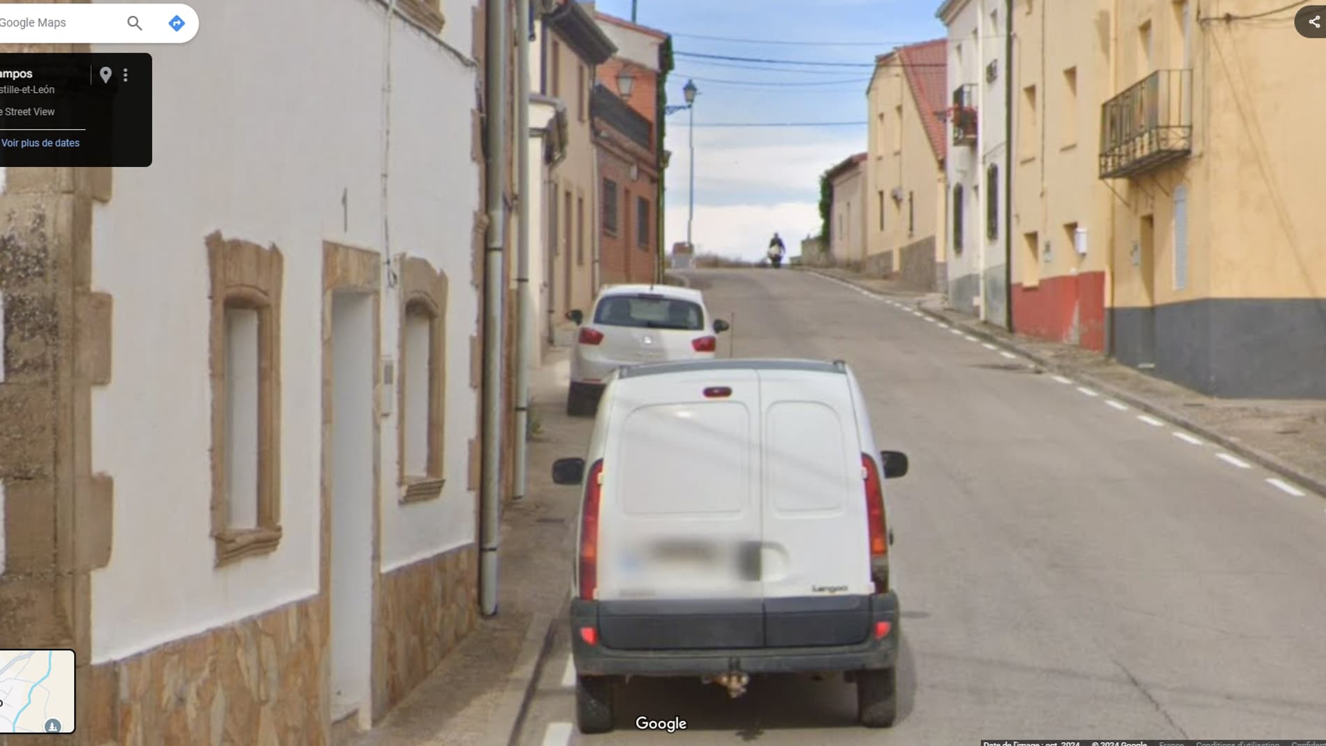 Un cliché de Google Street View dans les rues de Tajueco (Espagne), en octobre 2024 Un cliché de Google Street View dans les rues de Tajueco (Espagne), en octobre 2024
