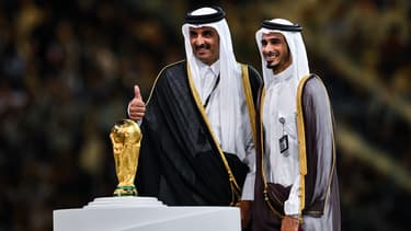 L'émir Al-Thani, souverain du Qatar après la finale du Mondial 2022