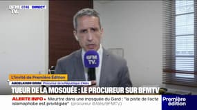 Meurtre dans une mosquée du Gard: "La piste de l'acte à connotation islamophobe est privilégiée (...) mais il y avait certainement d'autres motivations", explique le procureur d'Alès