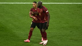 Youri Tielemans et Romelu Lukaku avec la Belgique à l'Euro, 22 juin 2024