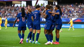 L'équipe de France féminine lors d'un match amical face à la Belgique, le 20 juin 2025.