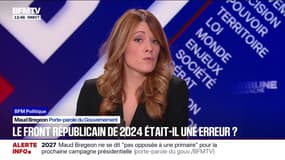 Maud Bregeon (porte-parole du gouvernement): "Je considère LFI et le RN sont aussi dangereux l'un que l'autre pour la France"