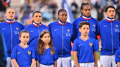 L'équipe de France féminine de football, à Dijon le 12 juillet 2024