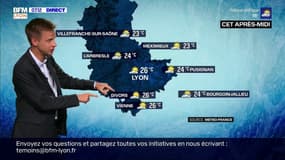 Quelques nuages ce matin mais des éclaircies de plus en plus présentes, jusqu'à 26°C à Lyon