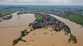 Des images du typhon Yagi dans le nord du Vietnam, le 10 septembre 2024