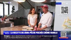 Ma recette avec un chef : Pêche pochée crème vanille - 15/08